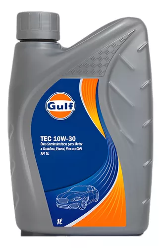 ÓLEO LUBRIFICANTE MOTOR 10W30 SEMI SINTÉTICO GULF TEC API S