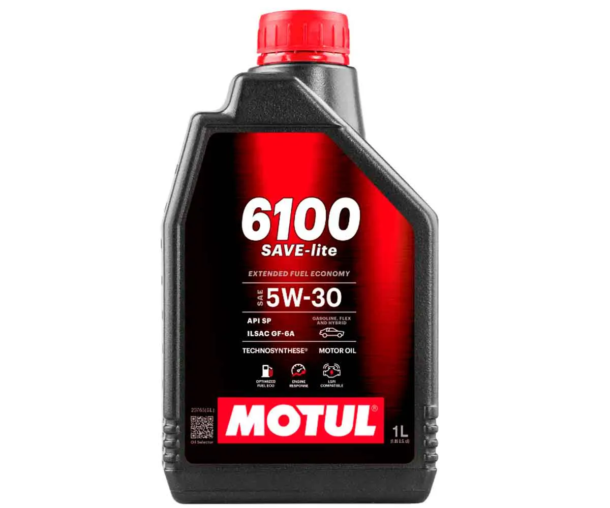 ÓLEO LUBRIFICANTE MOTOR 5W30 SINTÉTICO MOTUL 6100 API SP